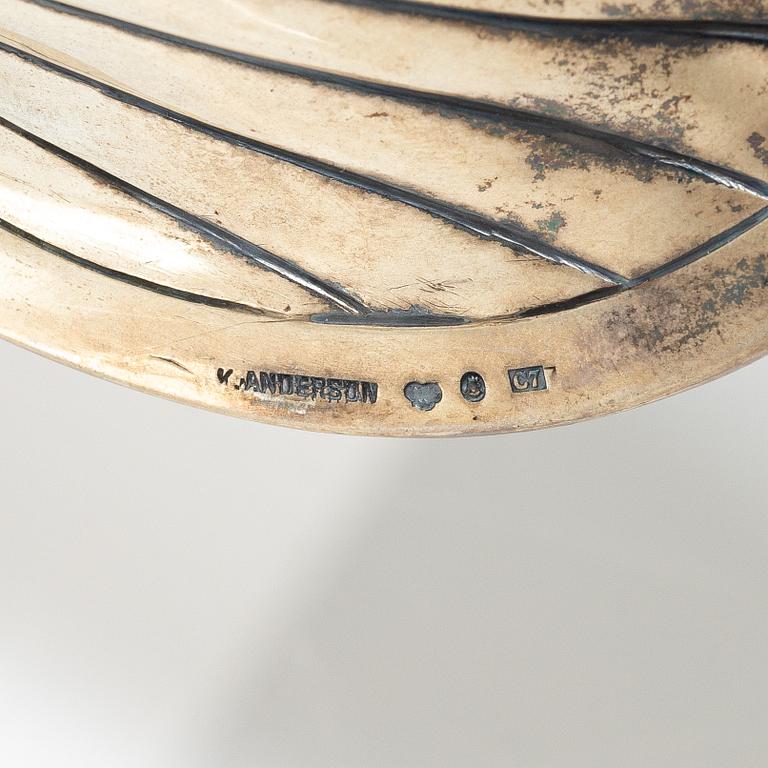 Karl Anderson, a silver viking ship figurine, Stockholm 1905.