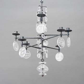 Erik Höglund, a chandelier, Boda Smide.