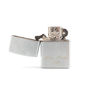 Zippo, lighter, engraved Lars Norén 1999.