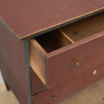 19th century Folk art chest of drawers.