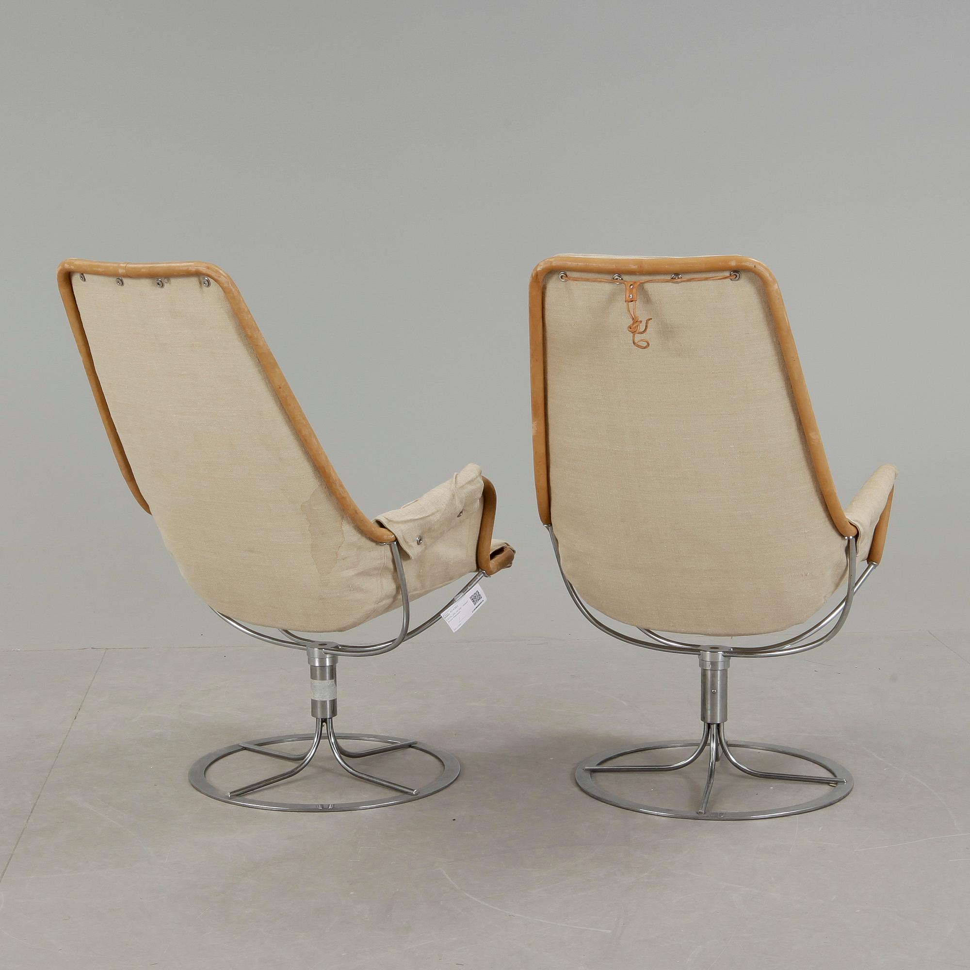 FÅTÖLJER, ett par, "Jetson", Bruno Mathsson.