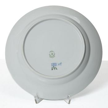 Royal Copenhagen, a set of twelve porcelain appetizer plates, 'Musselmalet' / 'Blue Fluted', Denmark.