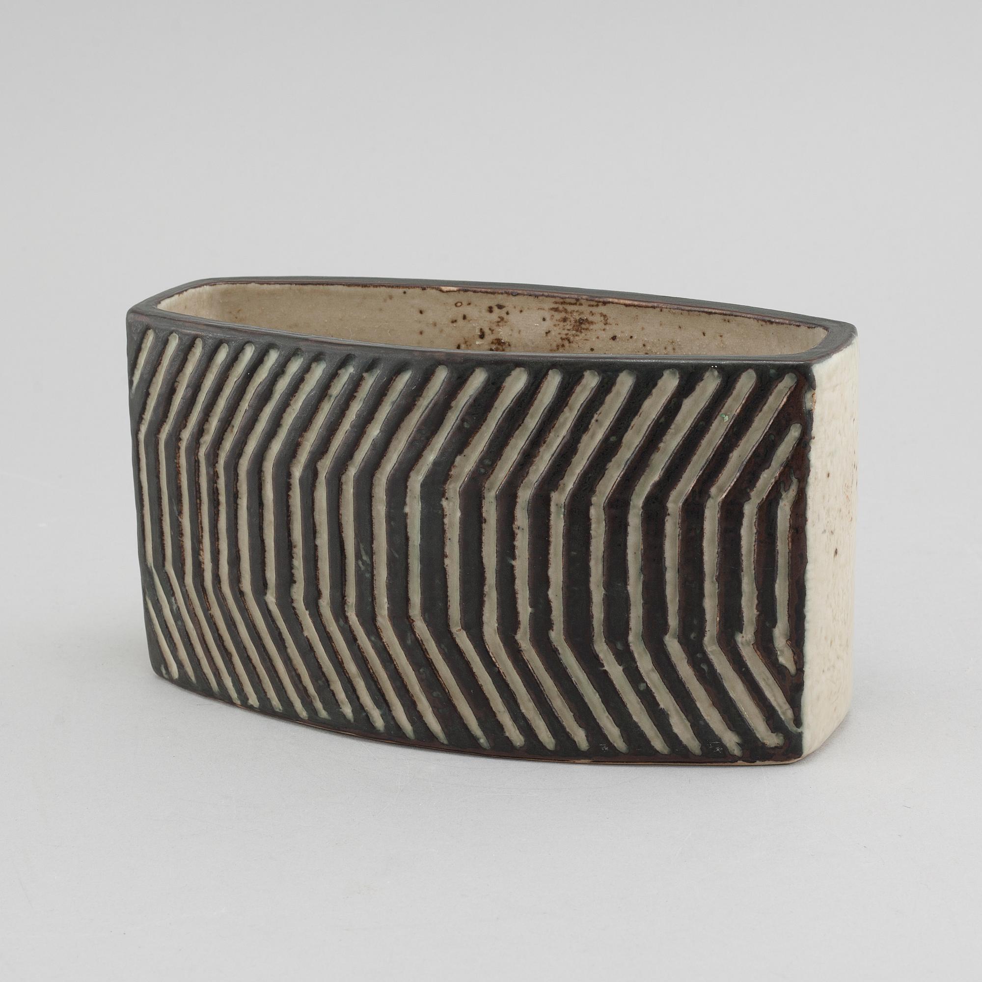 EVA STAEHR-NIELSEN, vase, stoneware, Royal Copenhagen, signed, 1960/70.