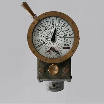 MASKINTELEGRAF, delvis metall, ASEA, 1900-tal.