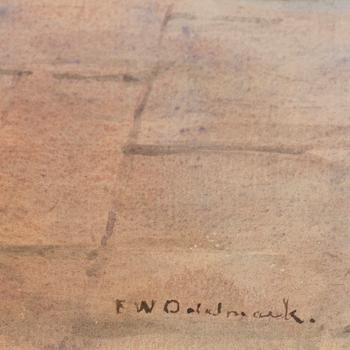 FRANS WILHELM ODELMARK, akvarell, signerad F.W. Odelmark.