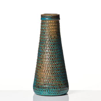 Stig Lindberg, a stoneware vase, Gustavsberg studio, Sweden 1964.