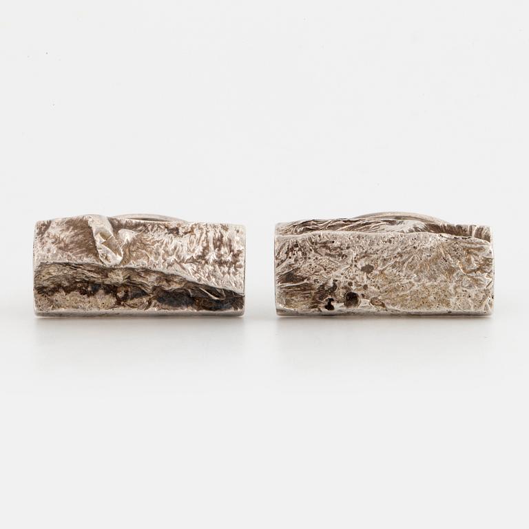 CLAËS E. GIERTTA, cufflinks, silver.