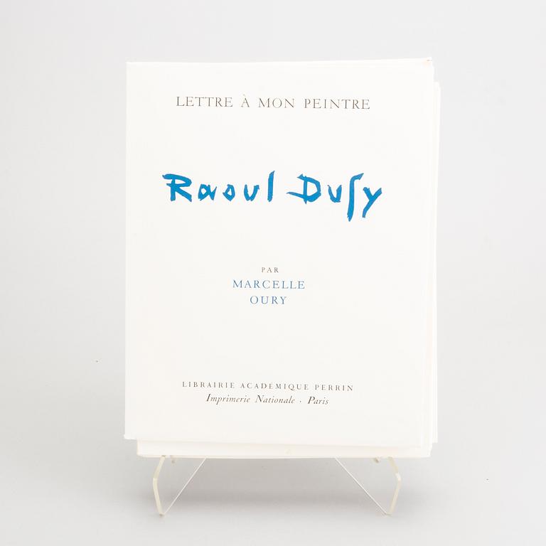 BOOK, "Raoul Dufy - Lettre a mon peintre", Marcelle Oury, no 790. Librairie Academique Perrin 1965.