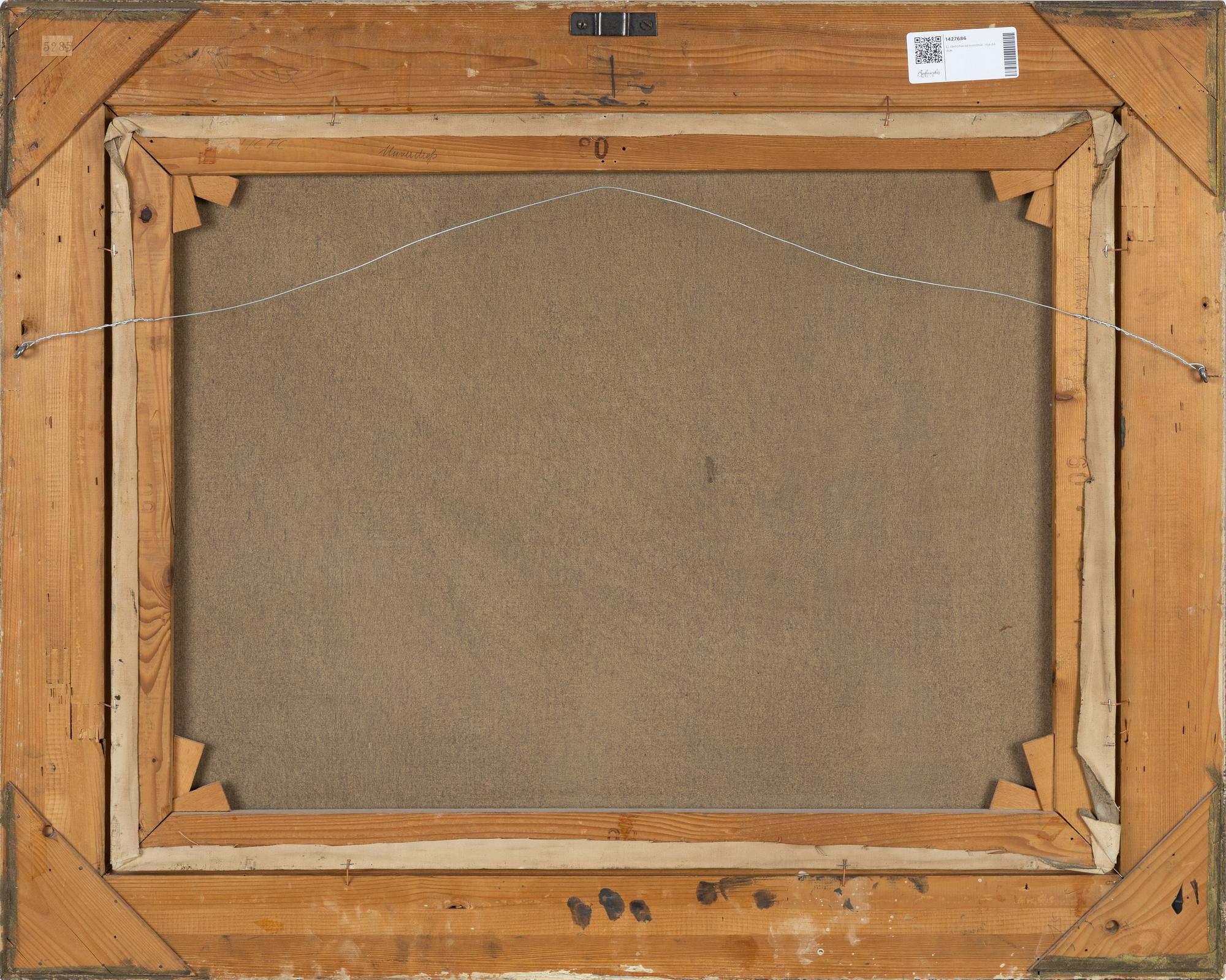 Okänd konstnär, 18/1900-tal, olja på duk, signerad.