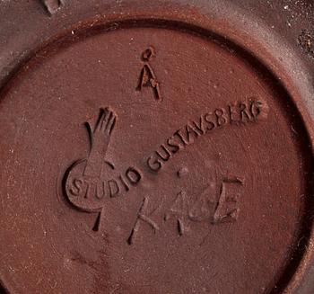 VAS, farstagods, Wilhelm Kåge, Gustavsberg. Signerad.