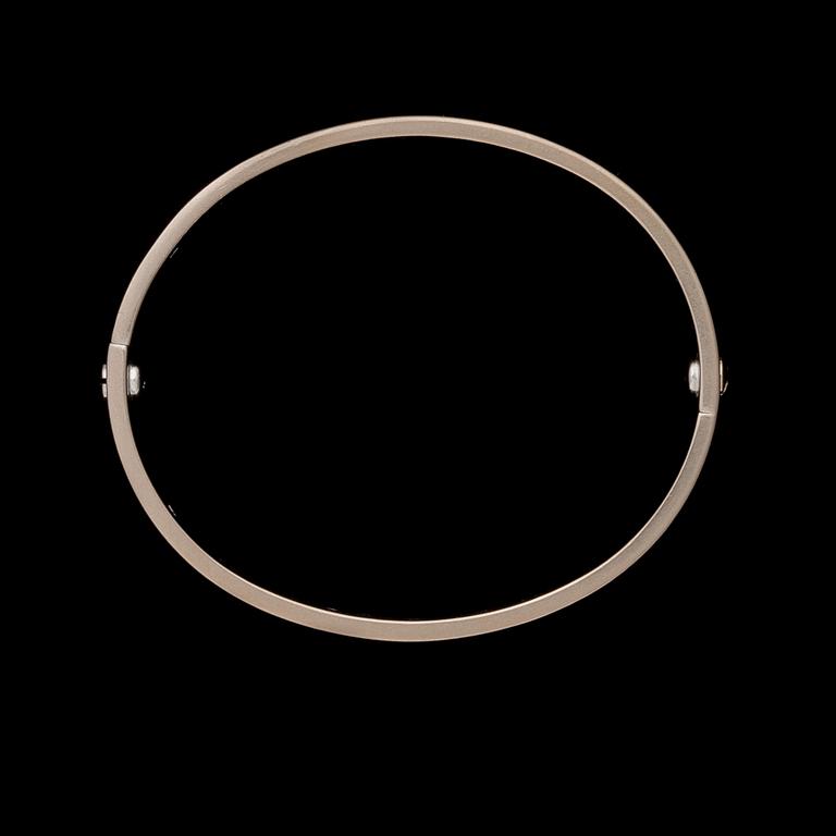 A BRACELET, Cartier LOVE, 18K white gold, six brilliant cut  diamonds.