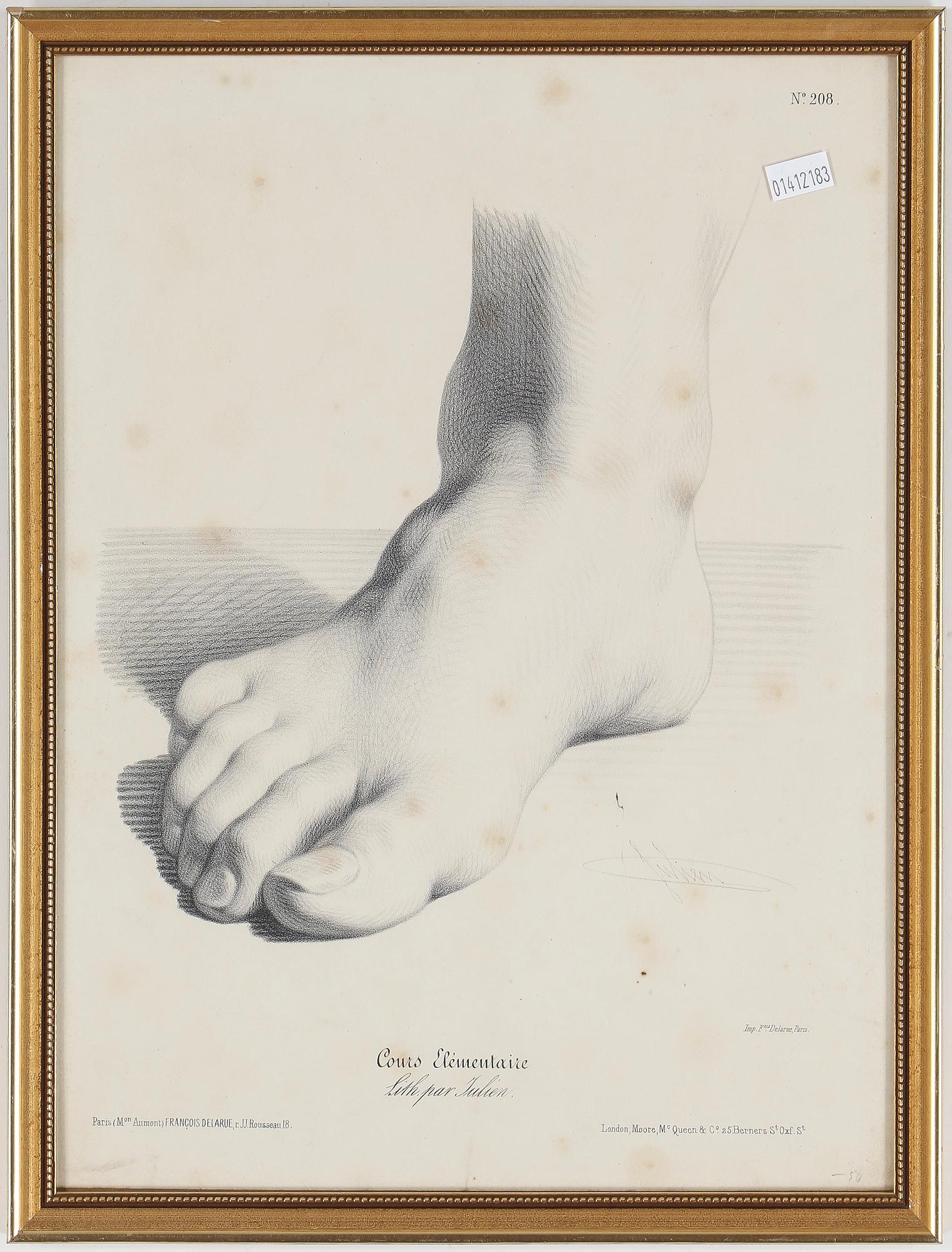 OKÄND KONSTNÄR, 5 gravyrer, Paris 1800-talets andra hälft.