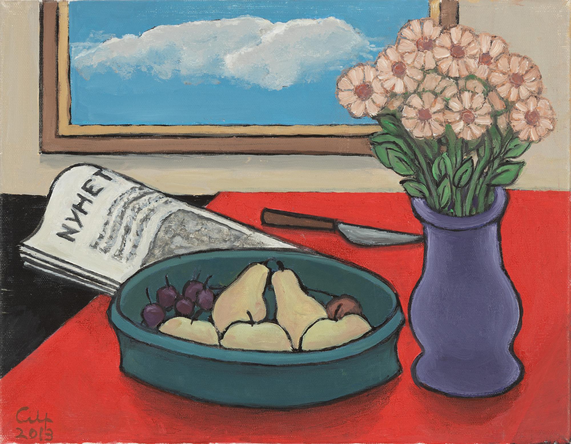 Roland Alf, oil on canvas, signed and dated 2013.