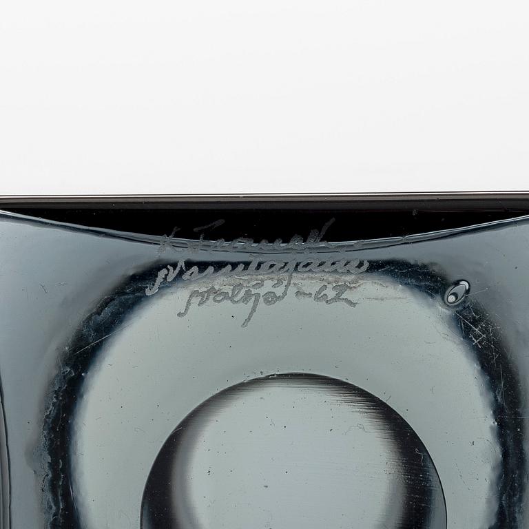 Kaj Franck, flaska, KF254, signerad K. Franck Nuutajärvi -62.