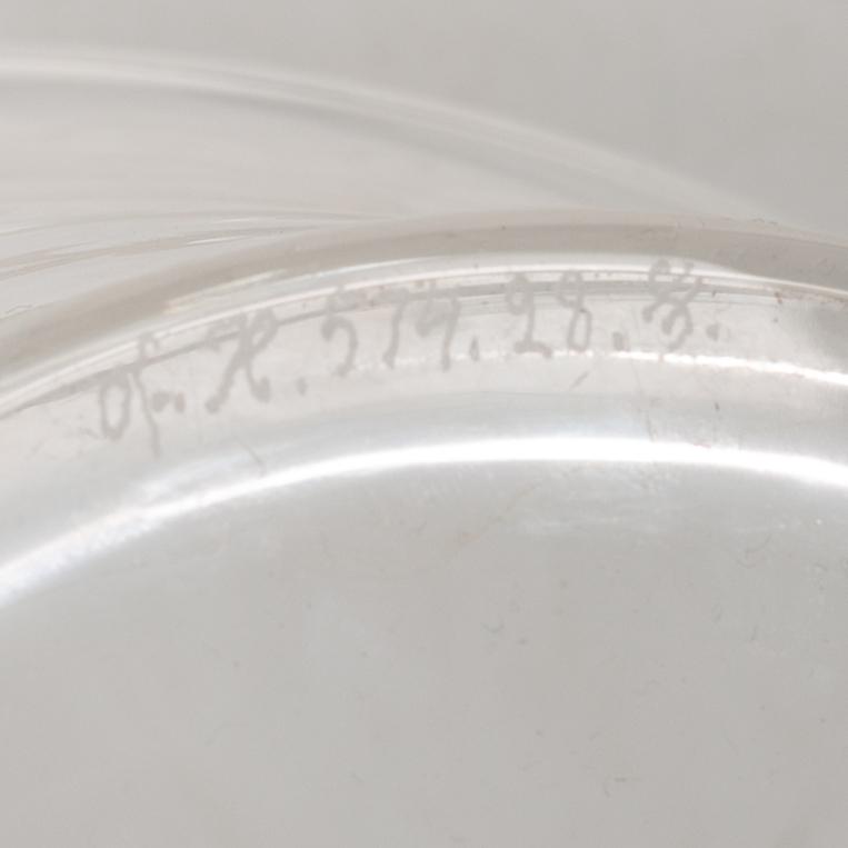 Edward Hald, A bowl with saucer, Orrefors.