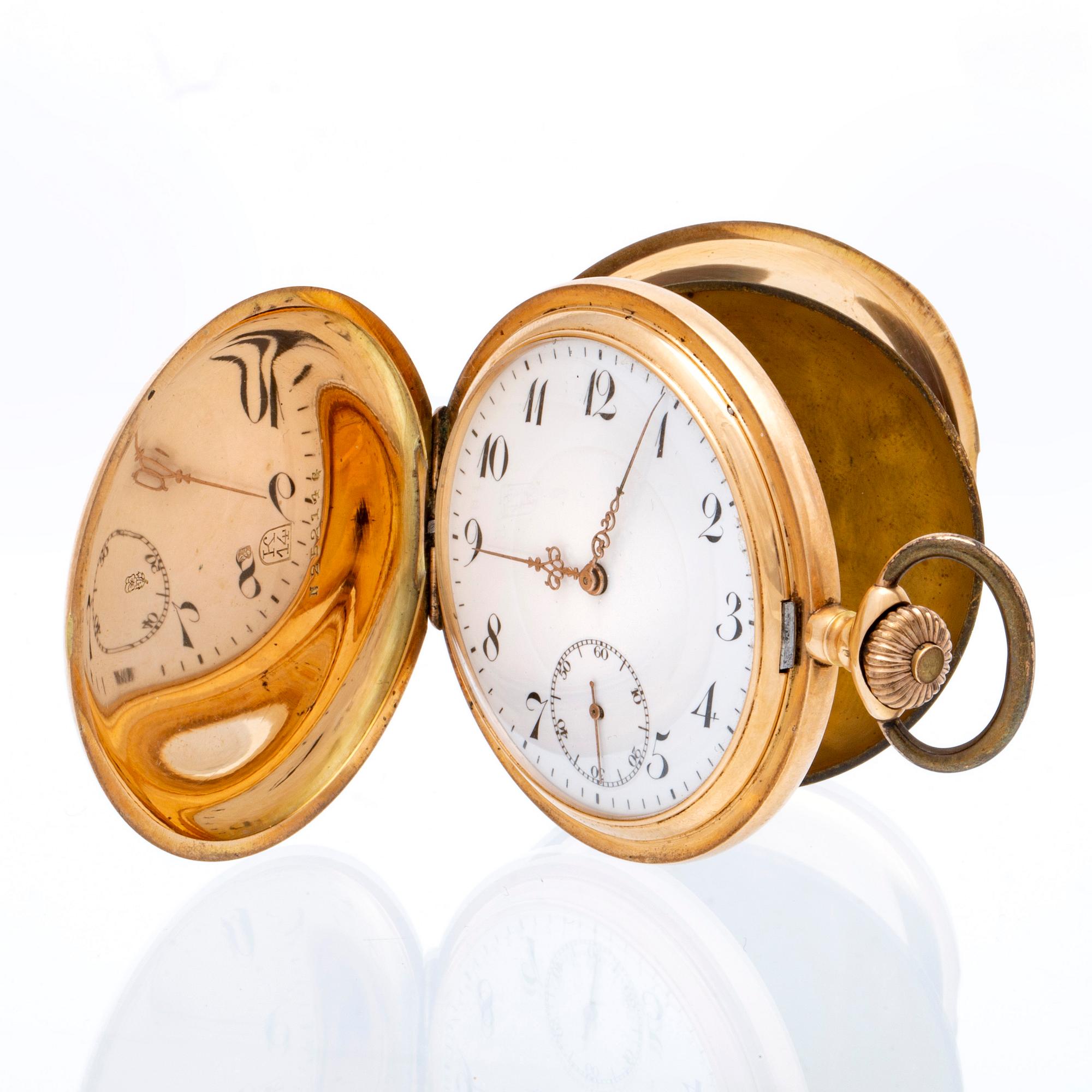 Hunter, pocket watch, 52 mm.