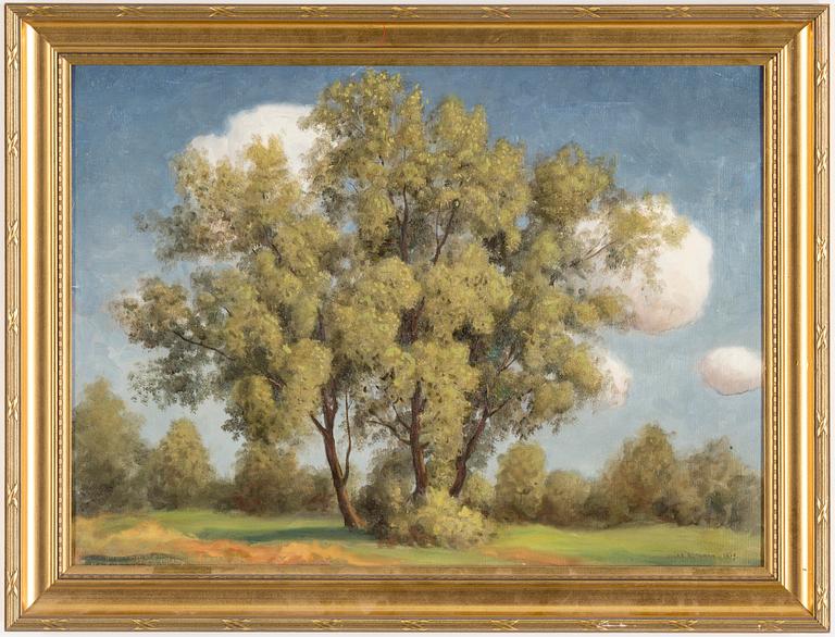 OSKAR BERGMAN, oil on canvas, signed and dated 1939.