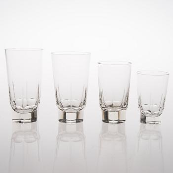A 38-piece set of glassware from the first half of the 20th Century.