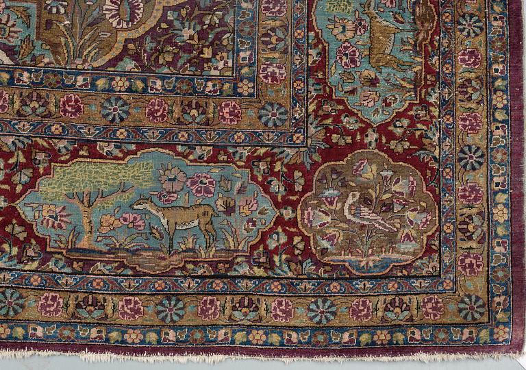 SEMI-ANTIQUE SILK KASHAN.