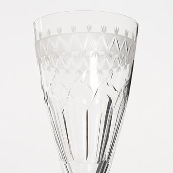 A 144-piece glassware service, limited production for Riihimäen Lasi, Finland, 1950s/60s.