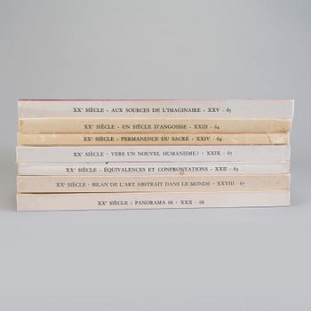 BOOK; XXe Siécle, 7 vol with litographs.