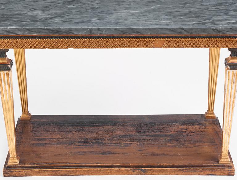 Konsolbord, Stockholmsarbete, Jonas Frisks art, omkring år 1800, Sengustavianskt.