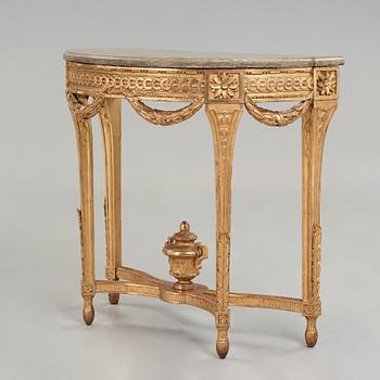 KONSOLBORD, gustavianskt stockholmsarbete, 1700-talets slut.