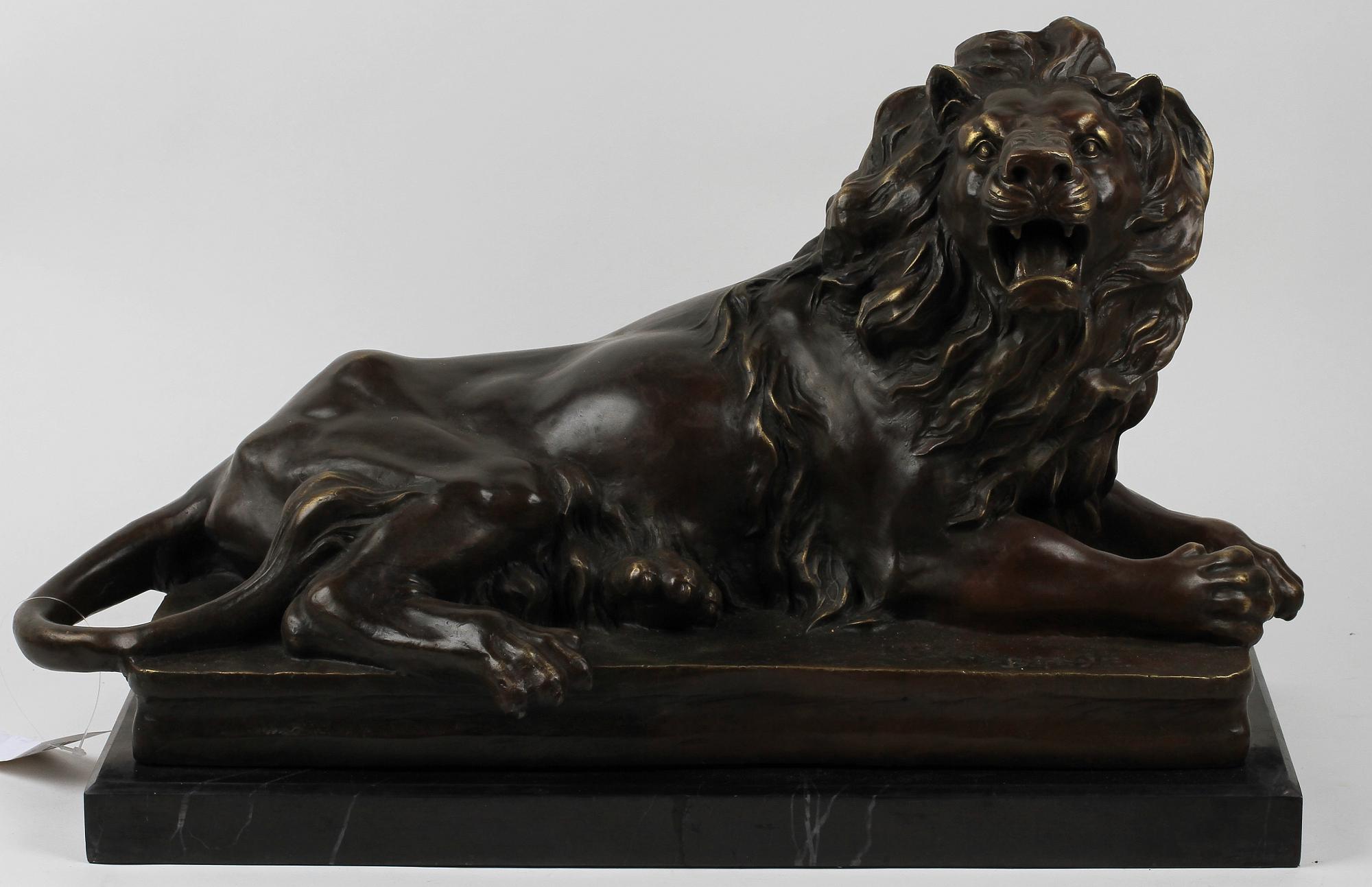 ALFRED BARYE, efter, skulptur, brons, 1900-tal.