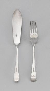 FISKBESTICK, 24 st, pläter, England. 1900-talets första hälft.