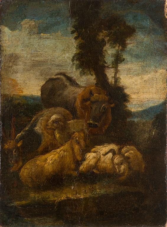 Philipp Peter Roos (Rosa di Tivoli), Philipp Peter Roos, väitetty, Maisema eläinten kanssa.