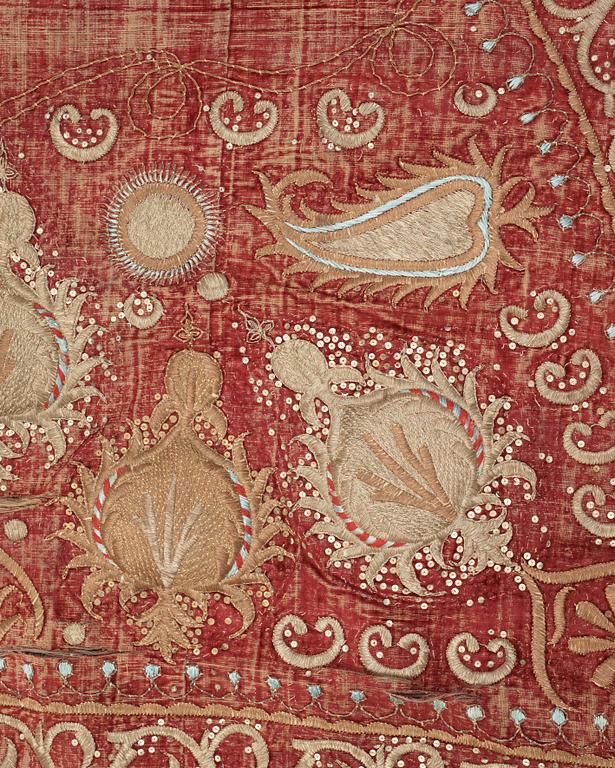 ANTIKT HÄSTTÄCKE, SANNOLIKT INDIEN. 127 x 123-184 cm.