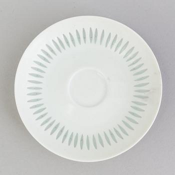 Six items of rice porcelain by Friedel Holzer-Kjellberg, signed Arabia, FHIG, Finland.