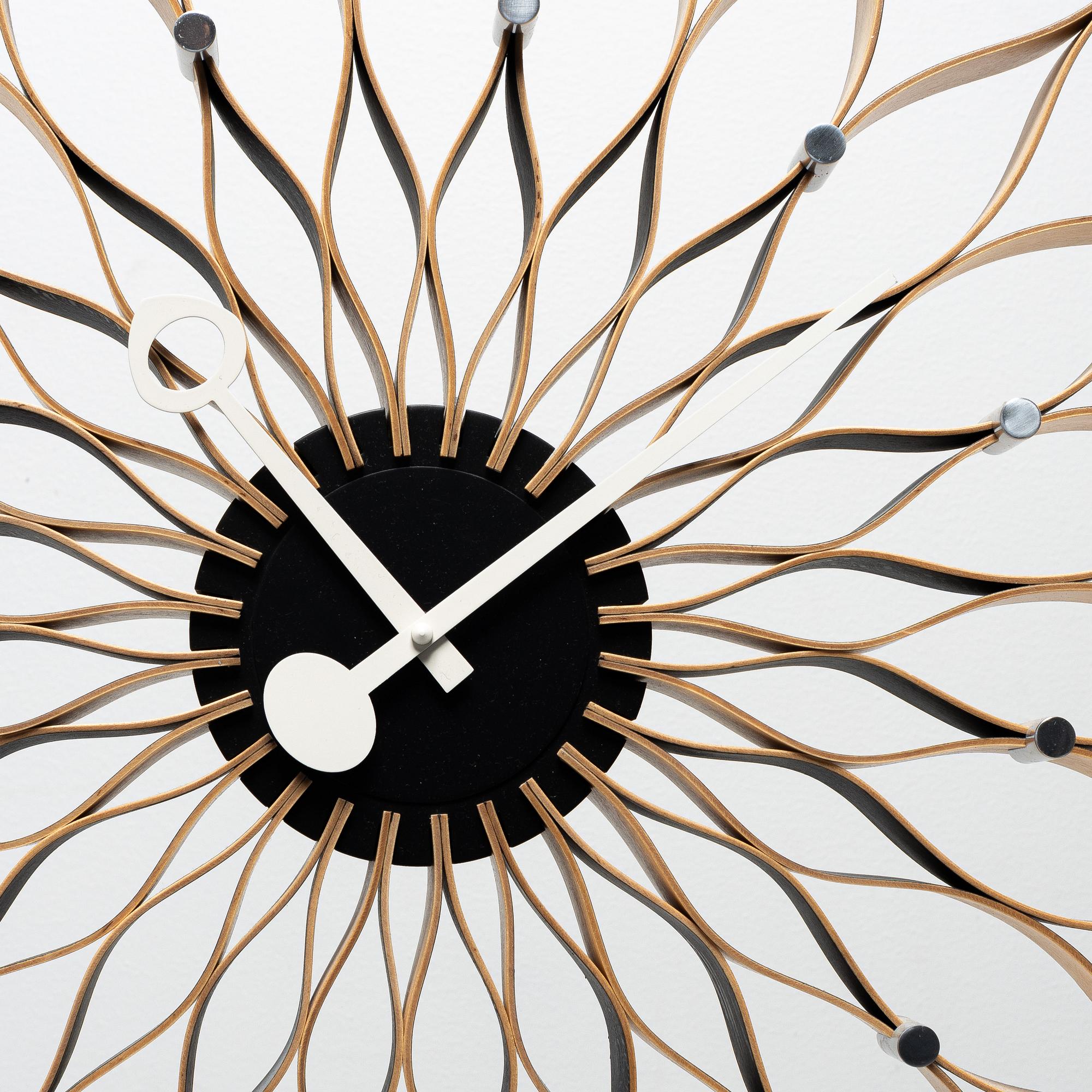 George Nelson, väggur, "Sunflower clock", Vitra.