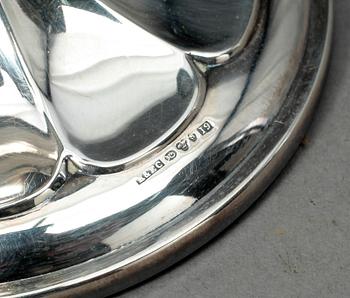 LJUSSTAKAR, ett par, silver, Ceson, Göteborg, 1959.