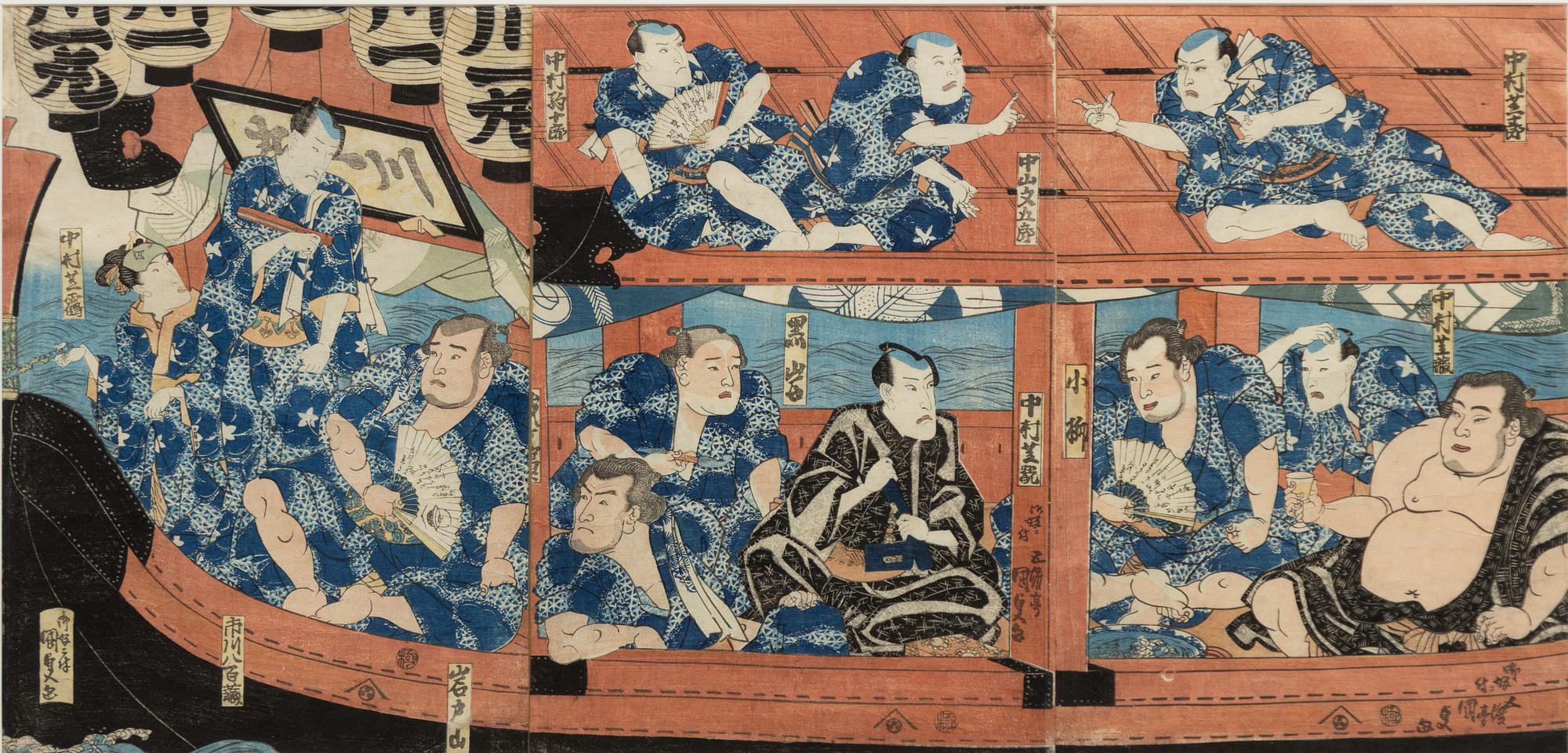 Utagawa Kunisada, "Kawaichimaru", sent 1700-tal/omkring 1800.