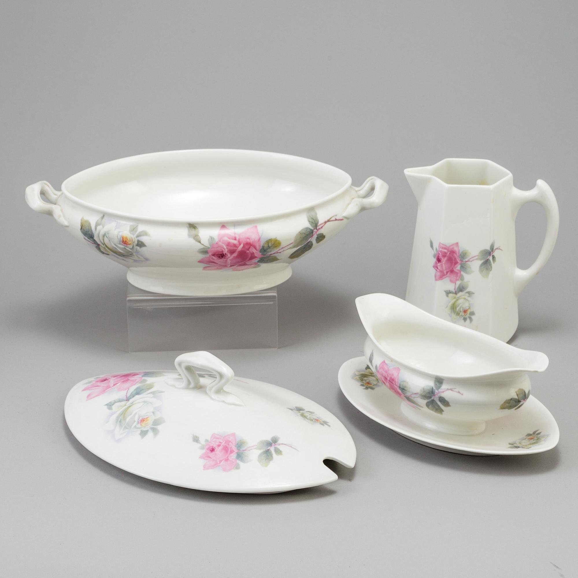 SERVISDELAR, 70 delar, benporslin, Rörstrand, 1920-talet.