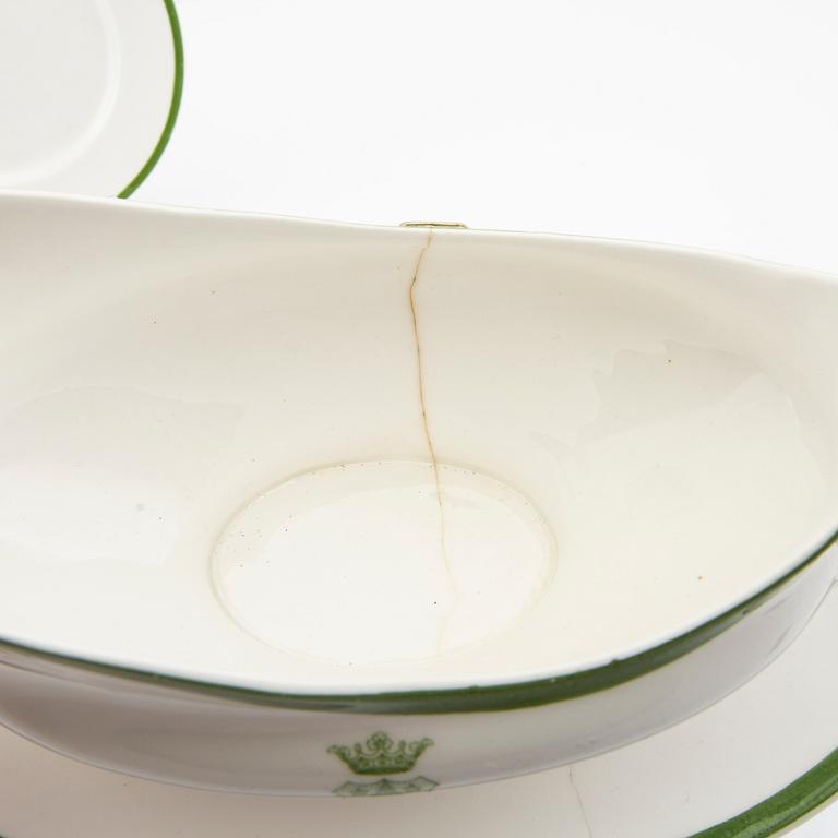 Servis 49 dlr Gustavsberg omkring 1900, porslin.