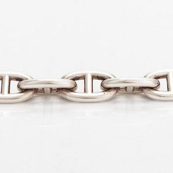Hermès, A sterling silver bracelet. Marked Hermès.