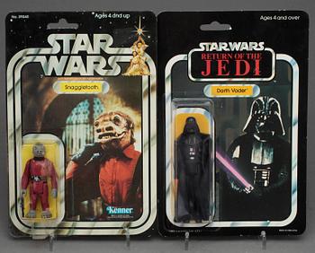 STAR WARS, 4 stycken actionfigurer, Kenner och Palitoy 1978-1983.