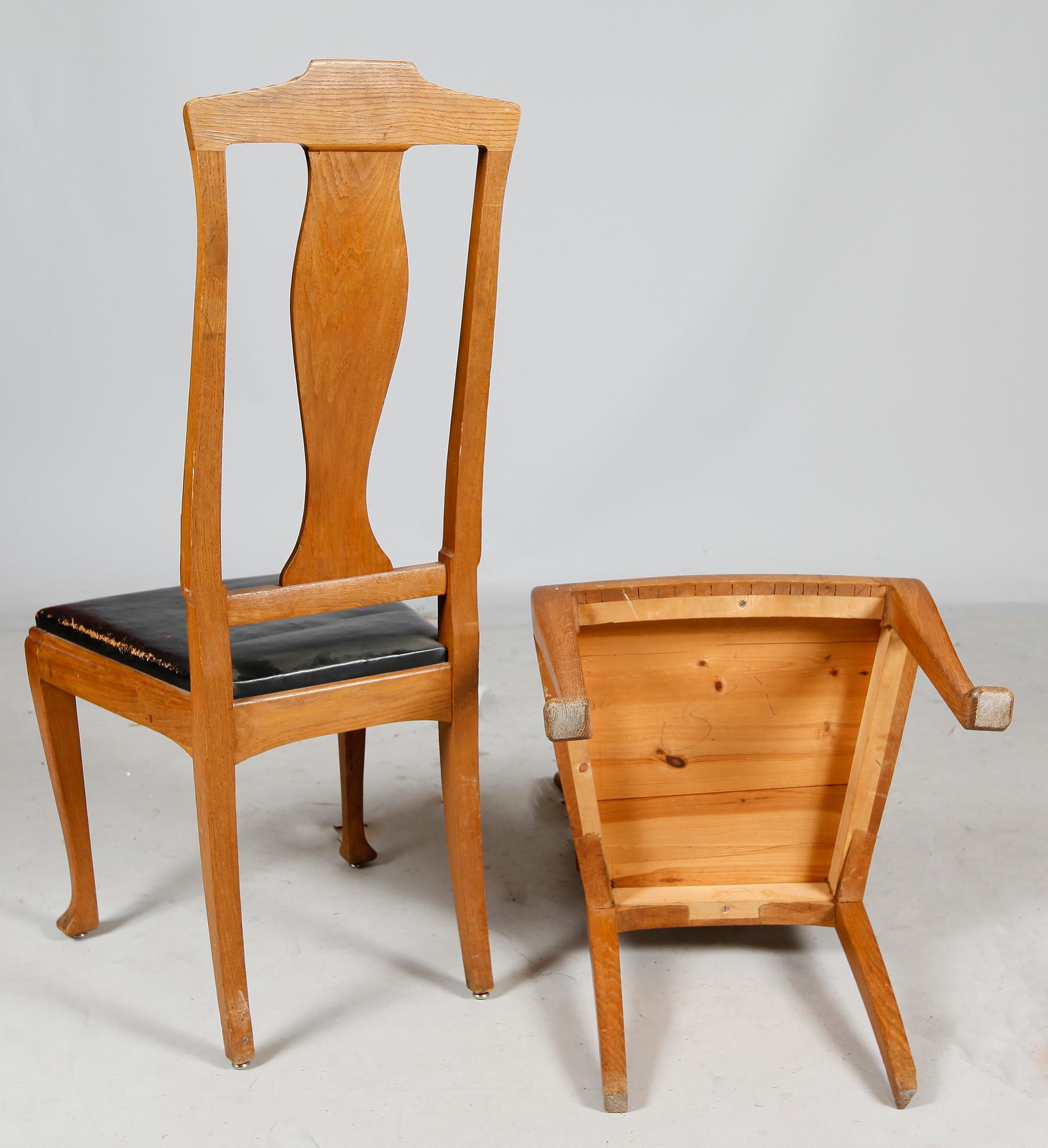 MATSALSMÖBEL, 9 delar, jugend, tidigt 1900-tal.