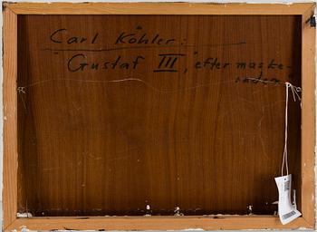 CARL KÖHLER, oil and collage, signed.