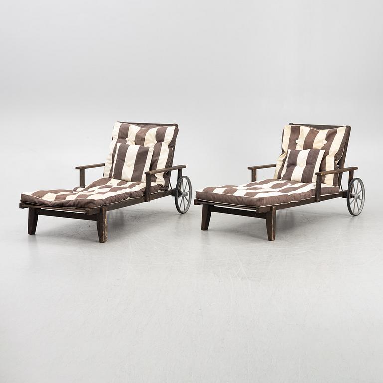 Elsa Stackelberg, a pair of sun loungers, Fri Form, Edsbruk.