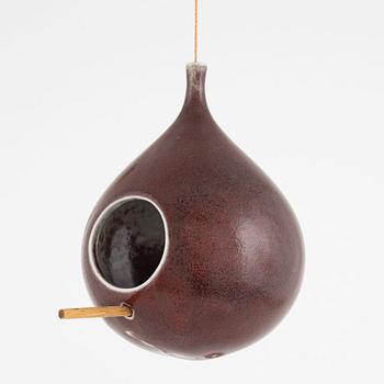 Stig Lindberg, fågelholk, stengods, Gustavsbergs Studio, 1960-70-tal.