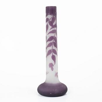 Emile Gallé, a cameo glass vase, Nancy, France, post 1904.