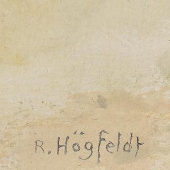 ROBERT HÖGFELDT, oil on panel, signed.