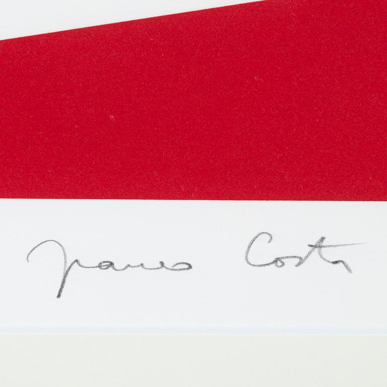 Franco Costa, silkscreen in colours, signed 37/150.