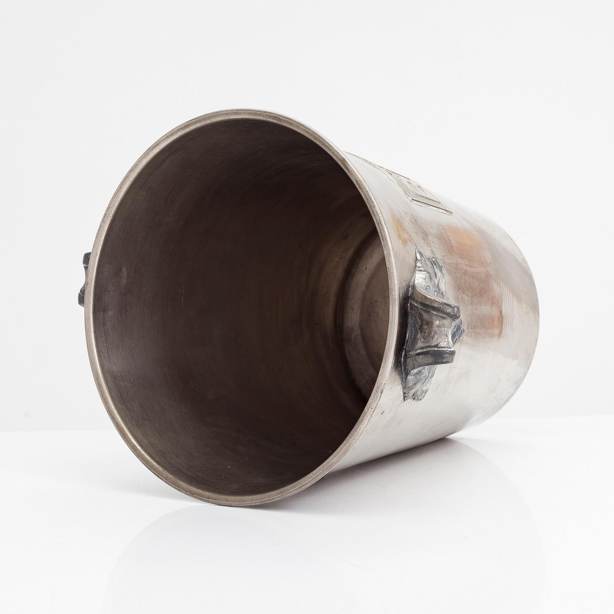 A Champagne cooler bucket, Binet, Argit, France.