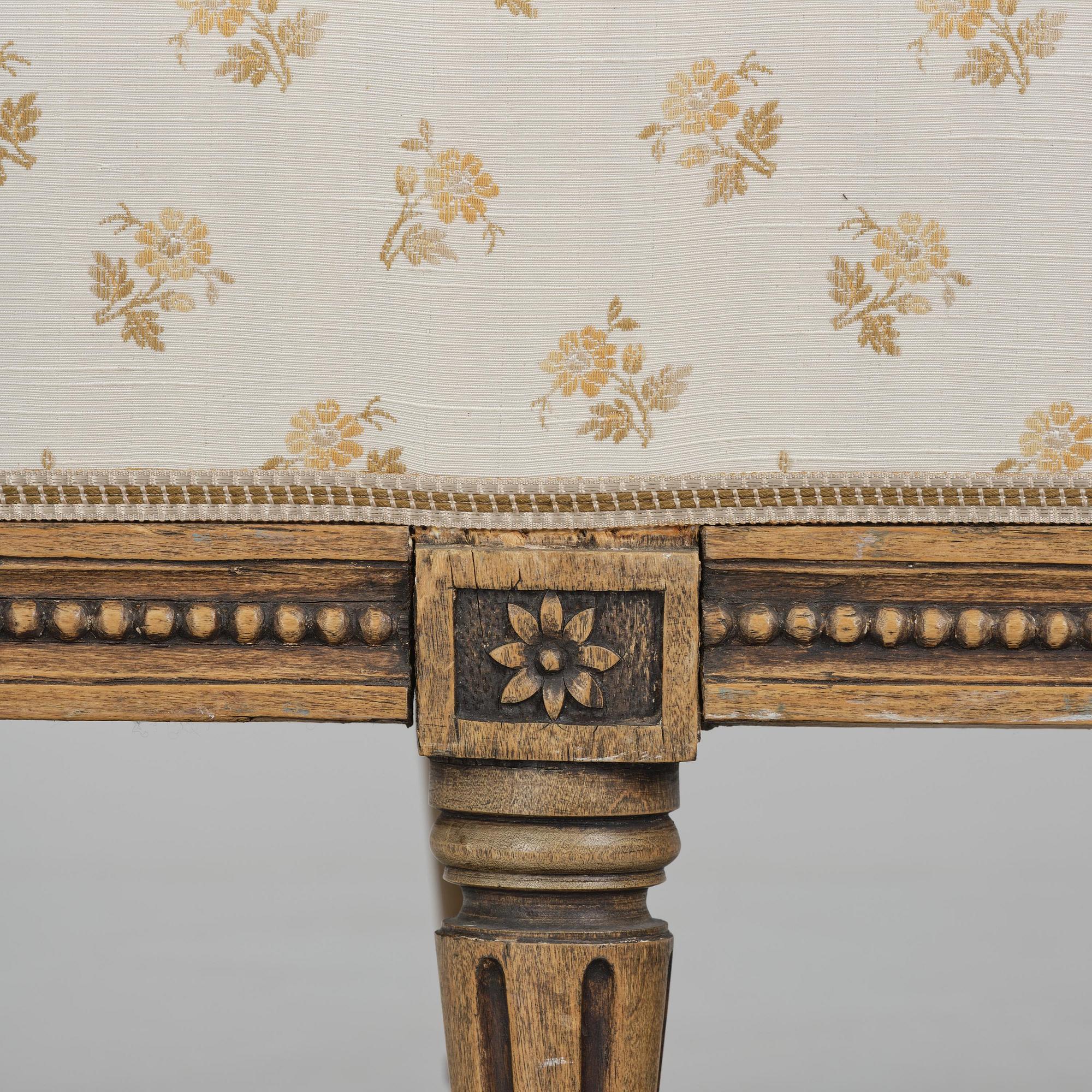 A Gustavian sofa by E. Öhrmark (master in Stockholm 1777-1813).