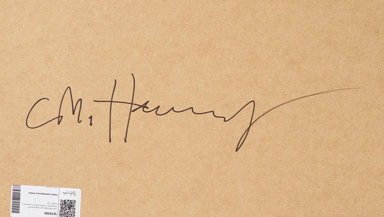 Carl Michael von Hausswolff, fotografi ur Red Series signerad a tergo.