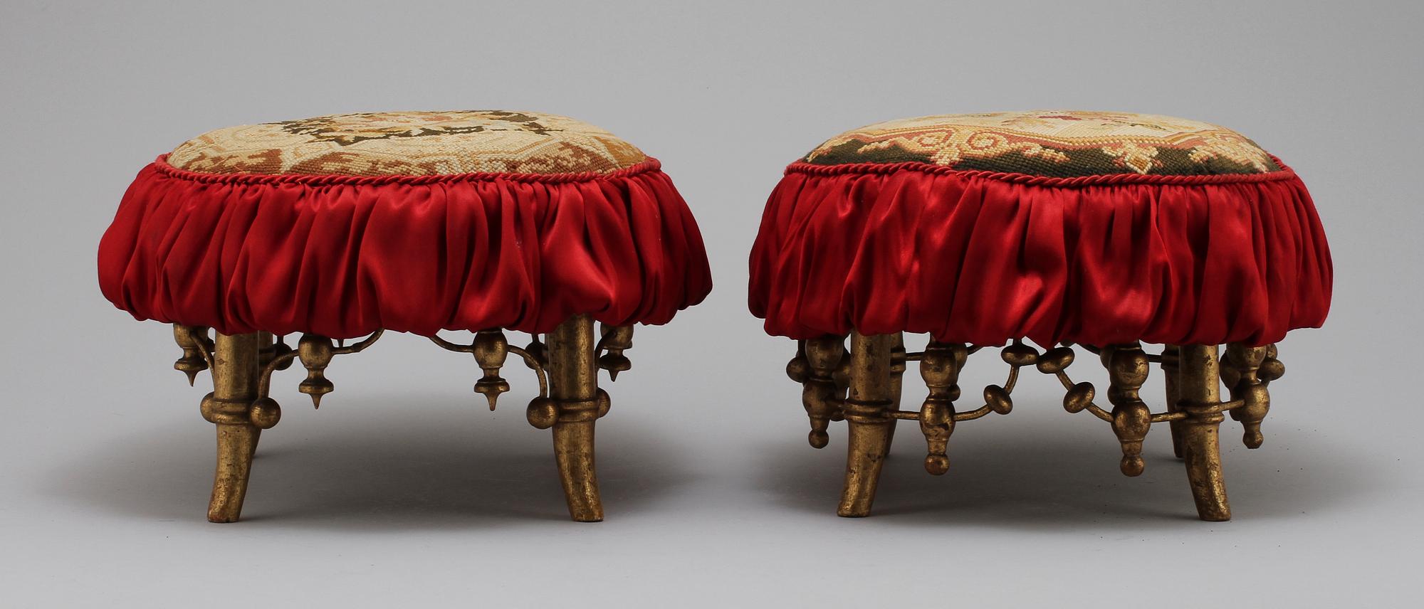 BRUDPALLAR, ett par, sent 1800-tal.